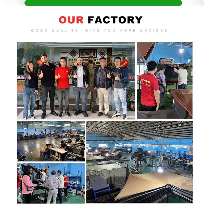 Outdoor Travel Camping Car Roof Tent Aluminum Alloy Hydraulic Triangle Elevated Design Car-Mounted Camper Van 4*4 RTT Roof Tent WP6009