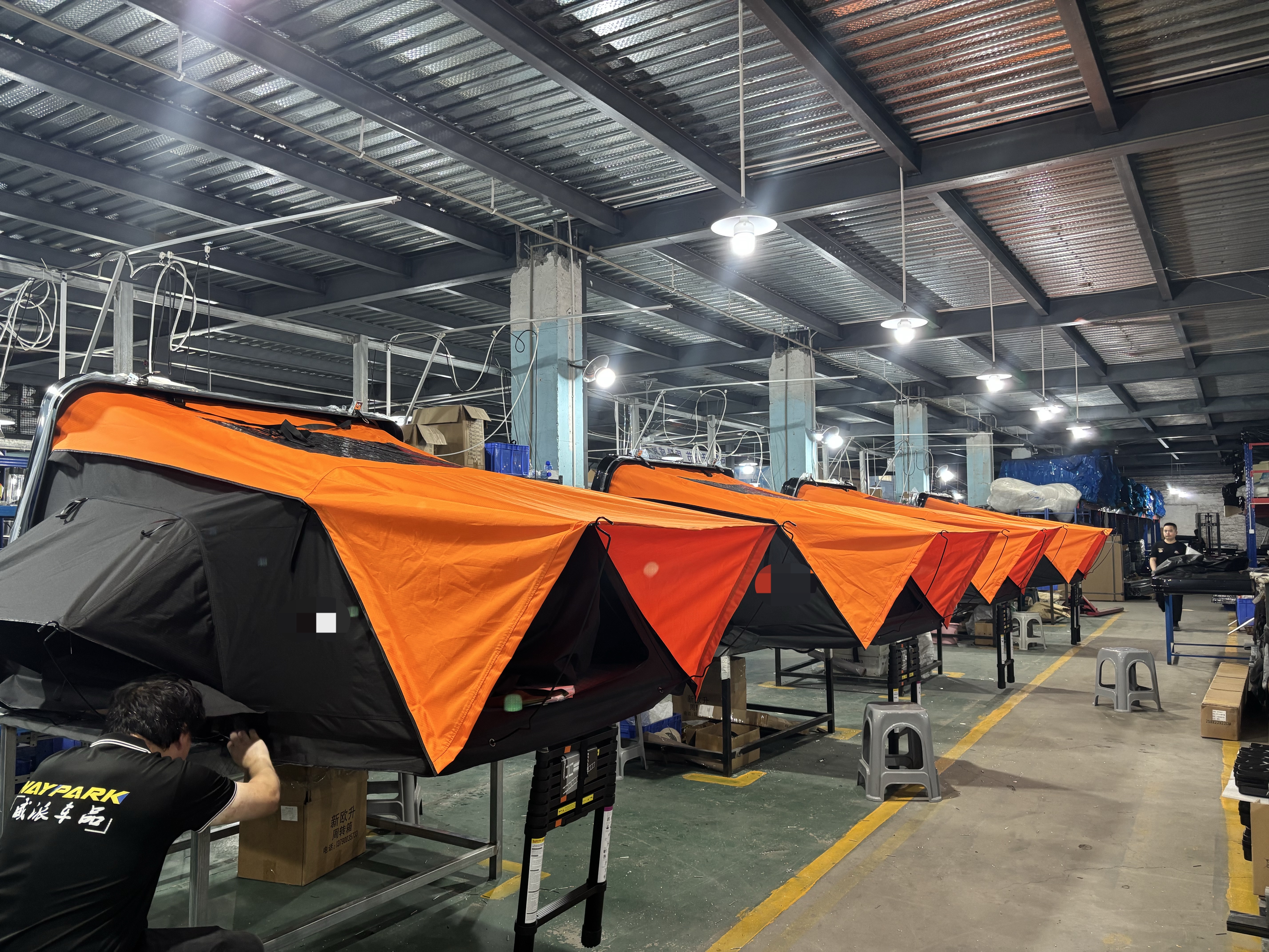 WAYPARK roof tent production quality inspection