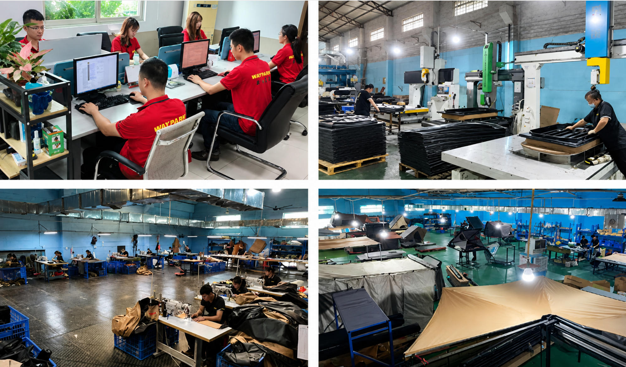 WAYPARK roof tents packaged for international shipment