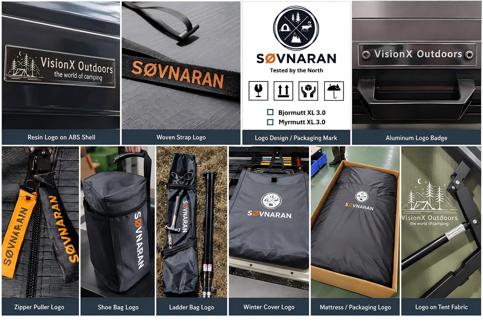 WAYPARK private label roof tent branding options