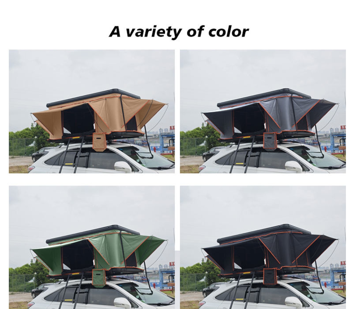 All Season Car Suv Hard Shell Roof Top Tents Automatic Aluminum Alloy Vertical Camping Camper Van Rooftop Tents for 2-4 Personal WP6010
