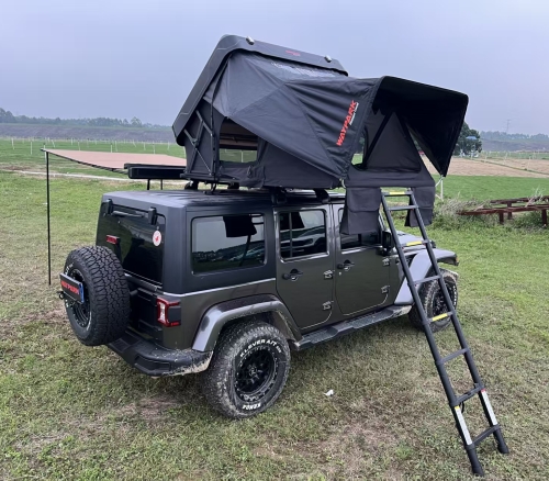 Custom Car Roof Top Tent Outdoor Side Folding Camping Truck Rooftop Tent for SUV Pickup Trailer With ABS Hard Shell Cover WP6019