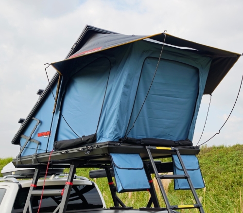 Aluminum Clamshell Roof Tent with X-Lift and Front Extension – WP6009-3